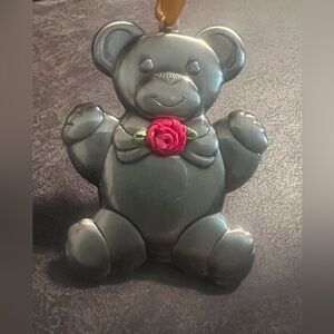 Vintage Gloria Duchin Christmas Ornament Collection Bear With Pewter Finish